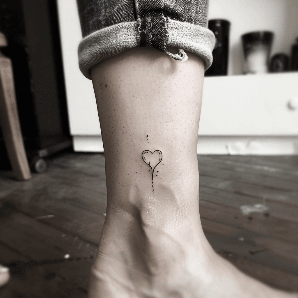 AI生成のクライング・ハートのタトゥー画像