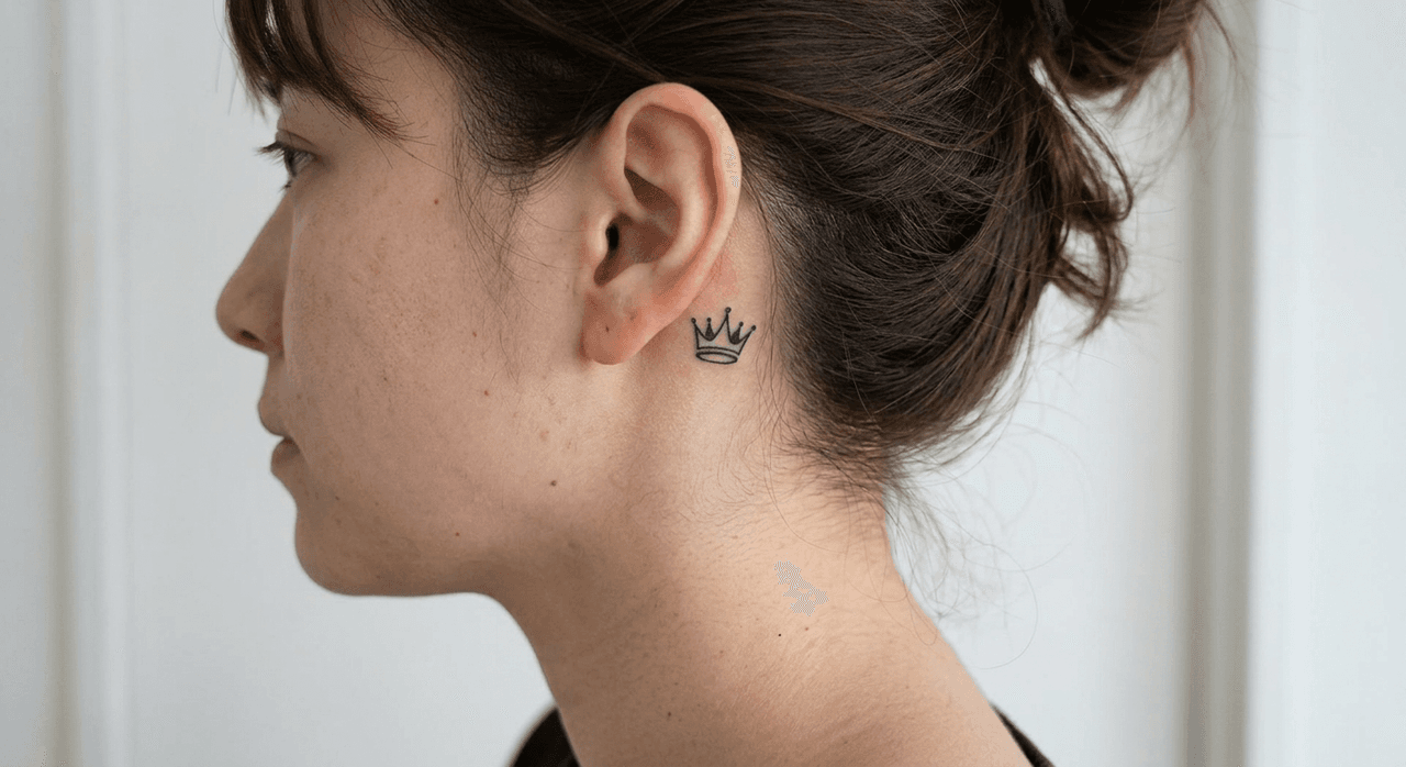 ミニマムの王冠タトゥーの参考例